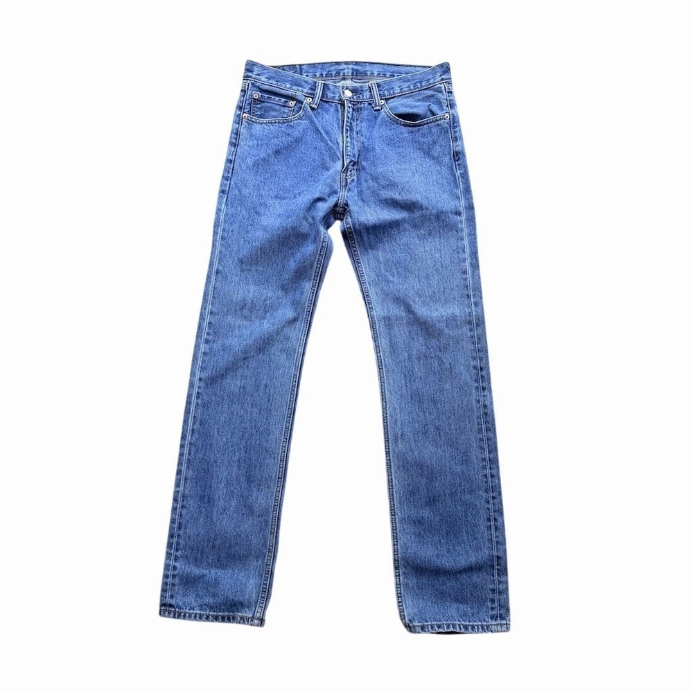 Levi's 505 Jeans Men's W33 L34 Medium Wash Straight Leg Blue Denim